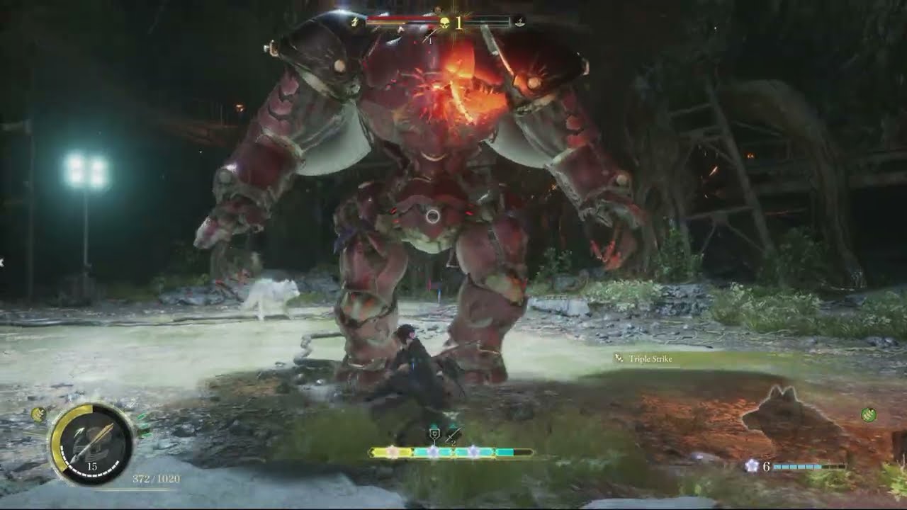 Beast of Reincarnation – Chapter 2 Toward The Reservoir: Giant Golem Introduction Cutscene and Fight