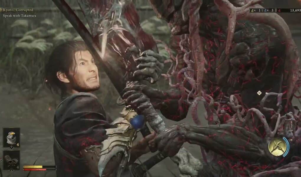 Onimusha: WoTS – Kyoto, Corrupted: Return To Takamura: Spirit Mirror Unlocked | Combat | Loot Items