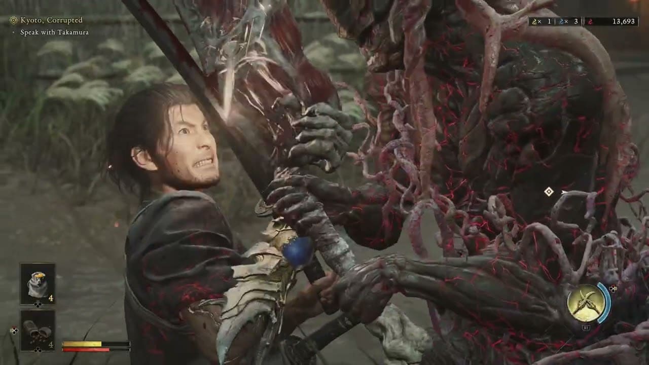 Onimusha: WoTS – Kyoto, Corrupted: Return To Takamura: Spirit Mirror Unlocked | Combat | Loot Items