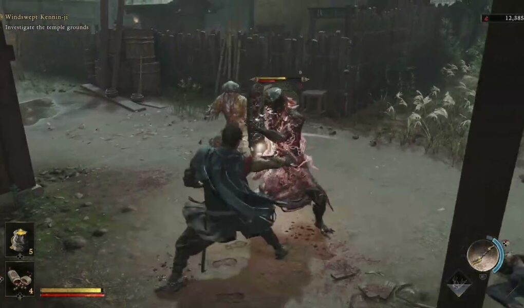 Onimusha: WoTS – Investigate Windswept Kennin ji Temple: Cut 2/2 Red Threads Gameplay