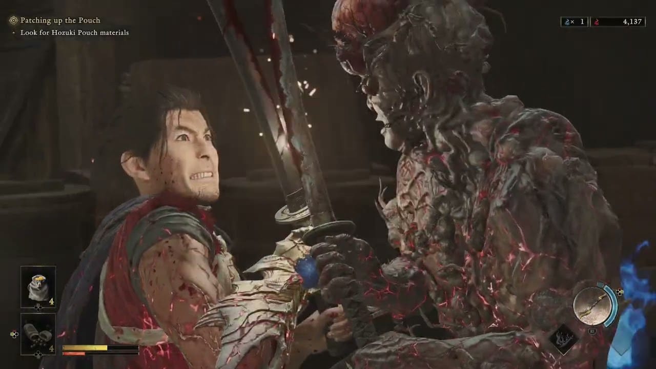 Onimusha: WoTS – Patching Up The Pouch: Look For Hozuki Pouch Materials In The Old Temple