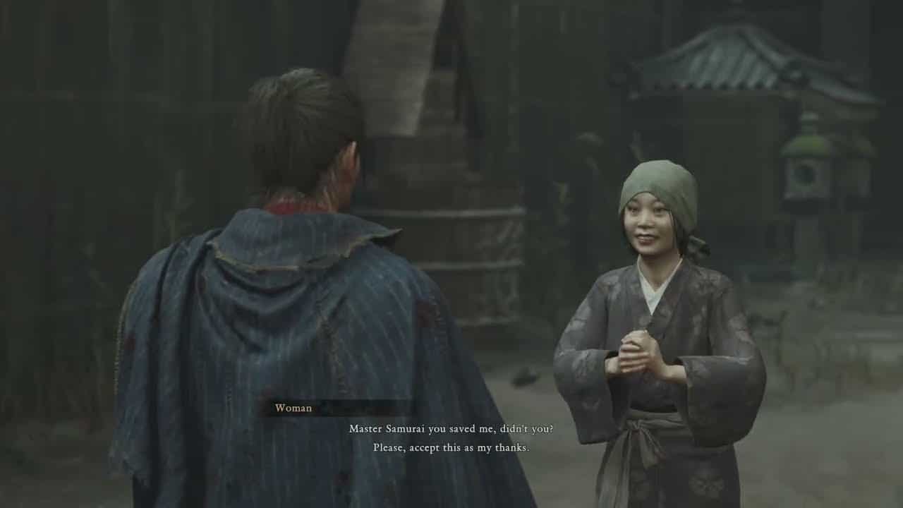 Onimusha: WoTS – A Strength In Refuge: Reach The Well: Help The Woman | Unlock Spirit Mirror