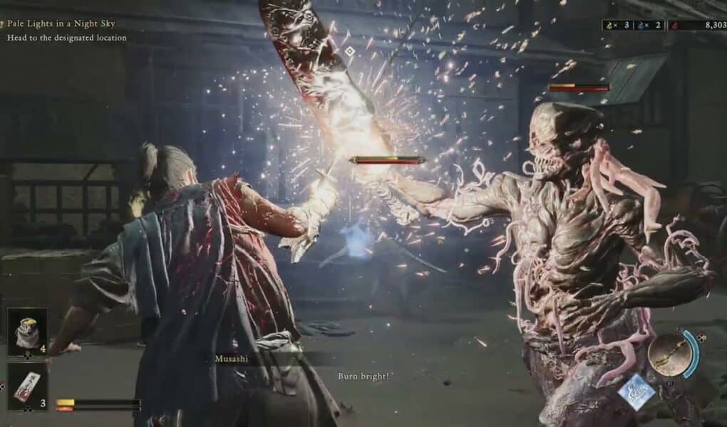 Onimusha: WoTS – Clear Space, Clear Mind: Defeat All Genma In Designated Area | Report Back To Monk