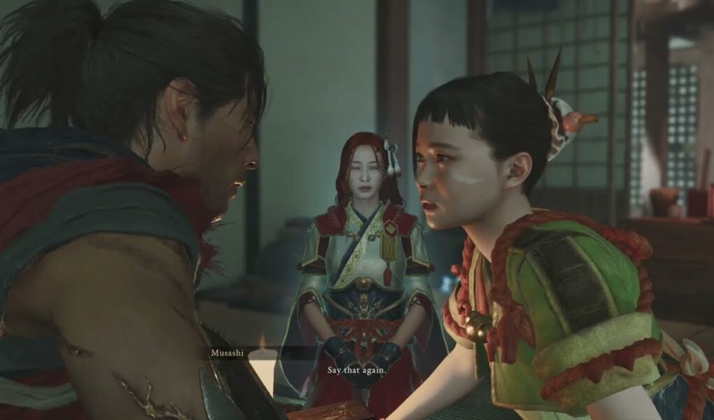 Onimusha: WoTS – What Lurks In The Shadows: Okuni Helps Musashi Into Nijo jo Castle Cutscene