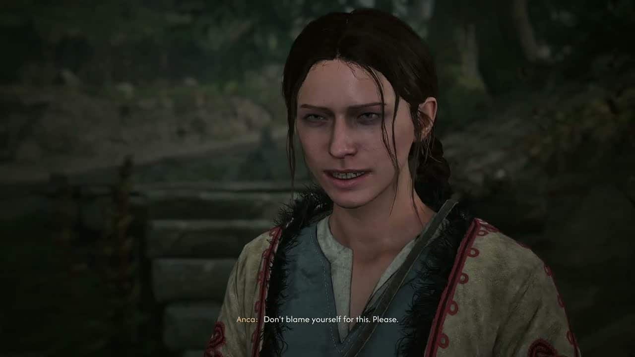 The Blood of Dawnwalker – Smoke and Ashes: Go To Laslea with Anca: “One of Brencis’s Men” Cutscene