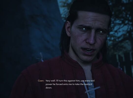 The Blood of Dawnwalker – Smoke and Ashes: Anca Sees Coen as a Vampire “I’m a Monster” Cutscene