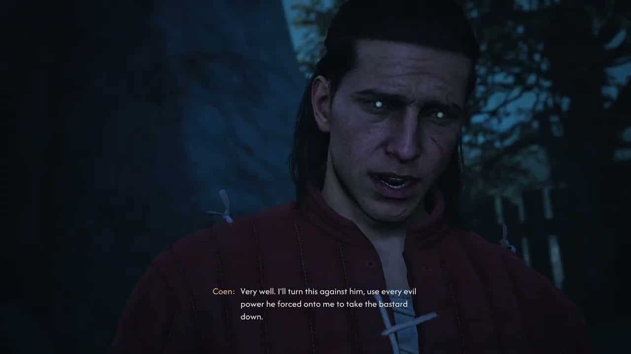 The Blood of Dawnwalker – Smoke and Ashes: Anca Sees Coen as a Vampire “I’m a Monster” Cutscene