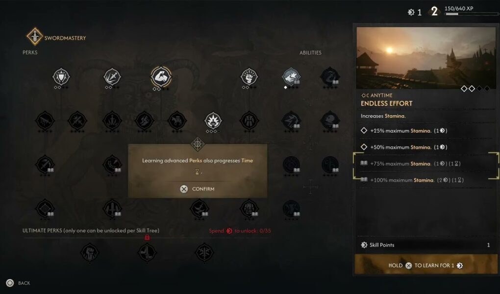 The Blood of Dawnwalker – Prologue: Blackwater Hollow Shrine: Level Up | Spend Perk on Omniblock