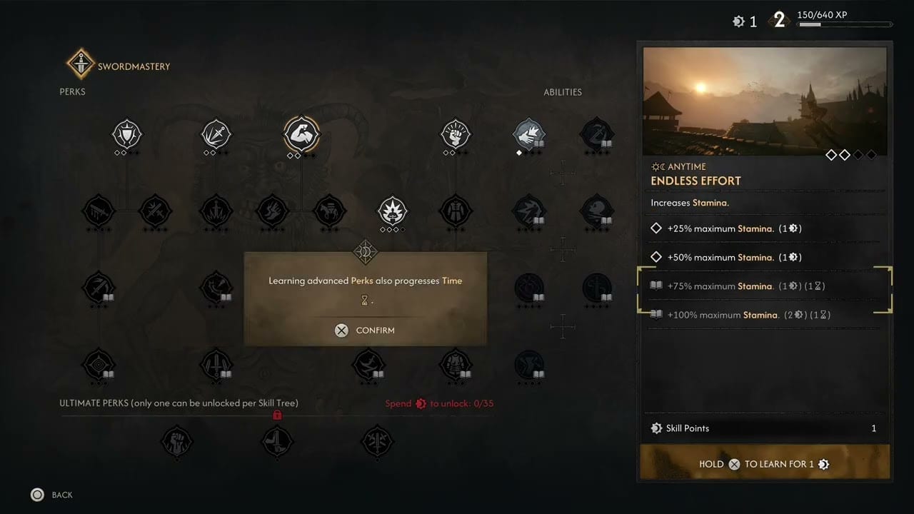 The Blood of Dawnwalker – Prologue: Blackwater Hollow Shrine: Level Up | Spend Perk on Omniblock