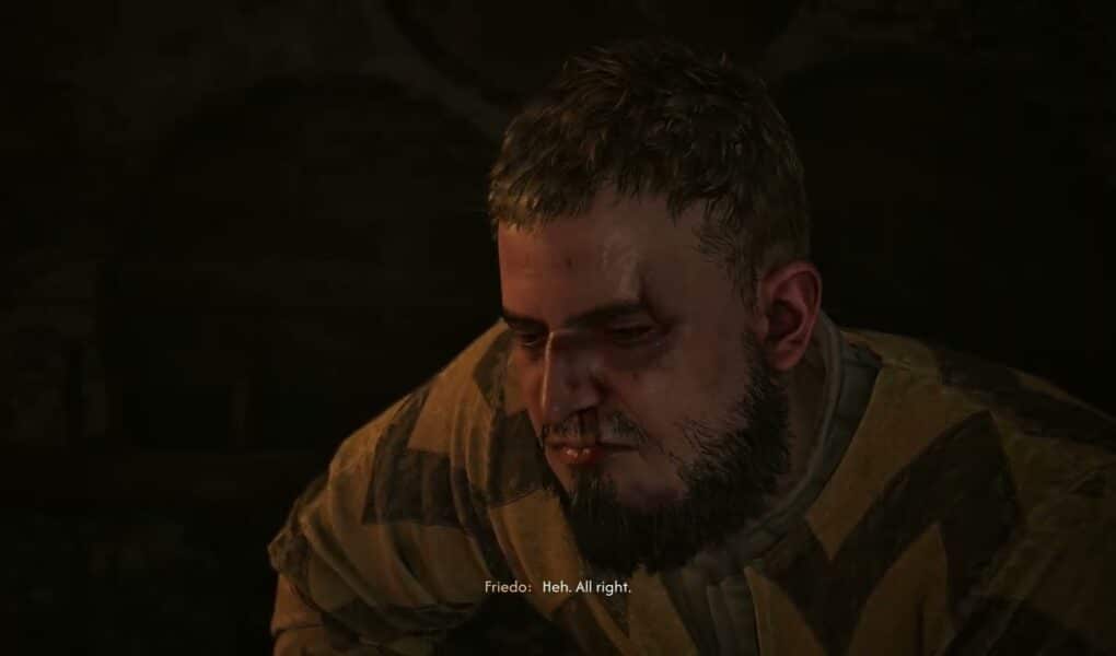 The Blood of Dawnwalker – The Firebrand: Stoneward Post: Talk To Prison Overseer & Mert, Fight Guard