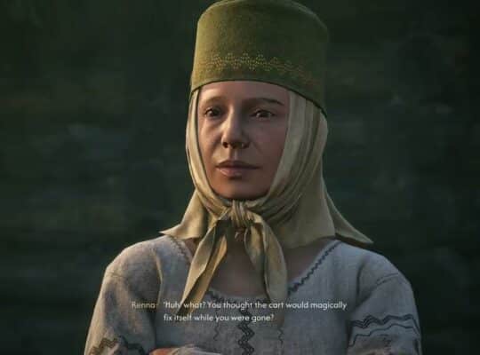 The Blood of Dawnwalker – The Firebrand: Go To The Mill: Talk with Renna About Mert | Dialogue Tree