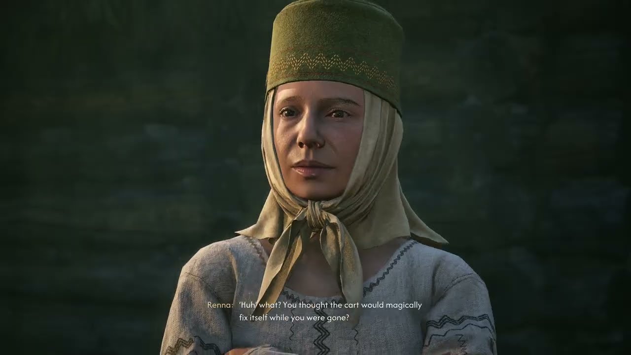The Blood of Dawnwalker – The Firebrand: Go To The Mill: Talk with Renna About Mert | Dialogue Tree