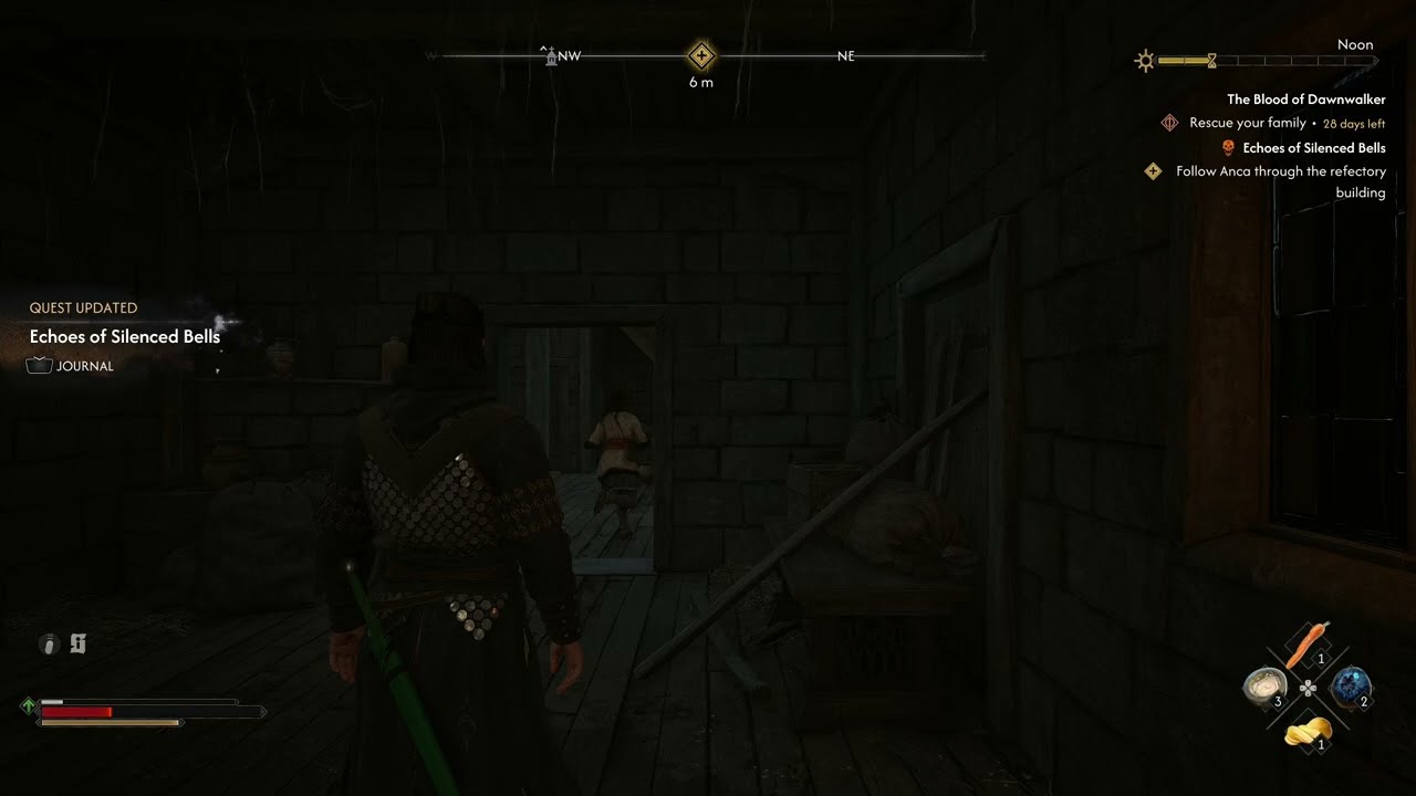 The Blood of Dawnwalker – Echoes of Silenced Bells: Follow Anca Through Refectory Building Gameplay
