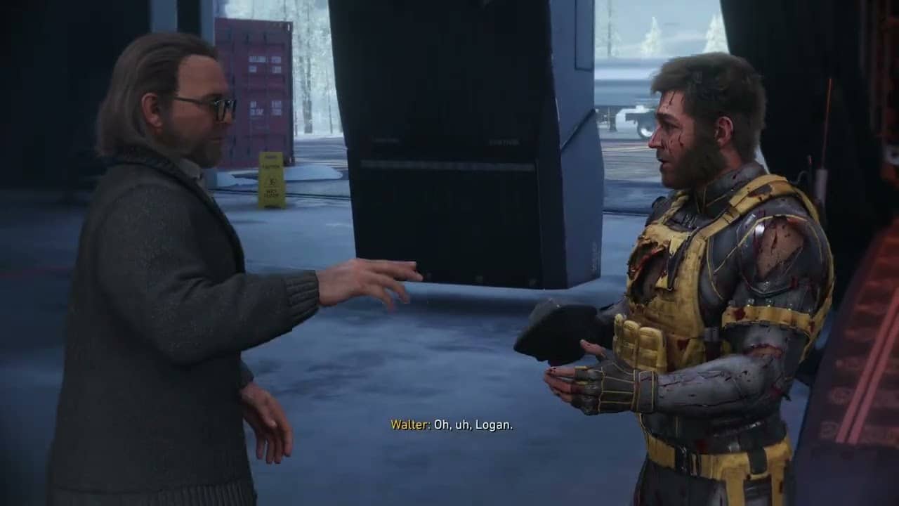 Marvel’s Wolverine – Homecoming: Canada, Yukon Essex Institute Arrival Cutscene | Talk with Walter
