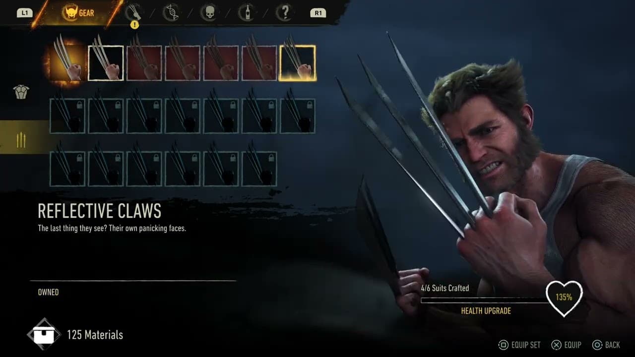 Marvel’s Wolverine – Raise Some Hell: Defeat Reaver Scouts: Unlock Relentless | Switch Suits/Claws