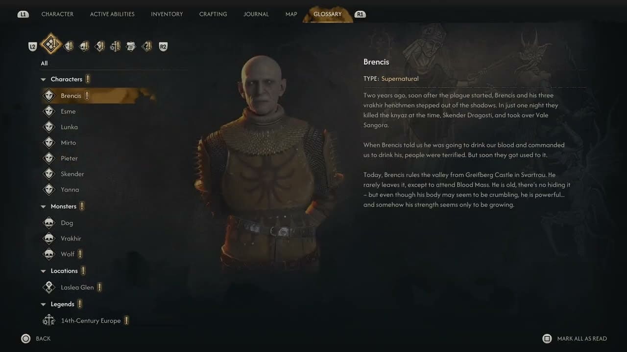 The Blood of Dawnwalker – Withering Away: Add Swordmastery Ability Dirty Trick, Glossary, Map