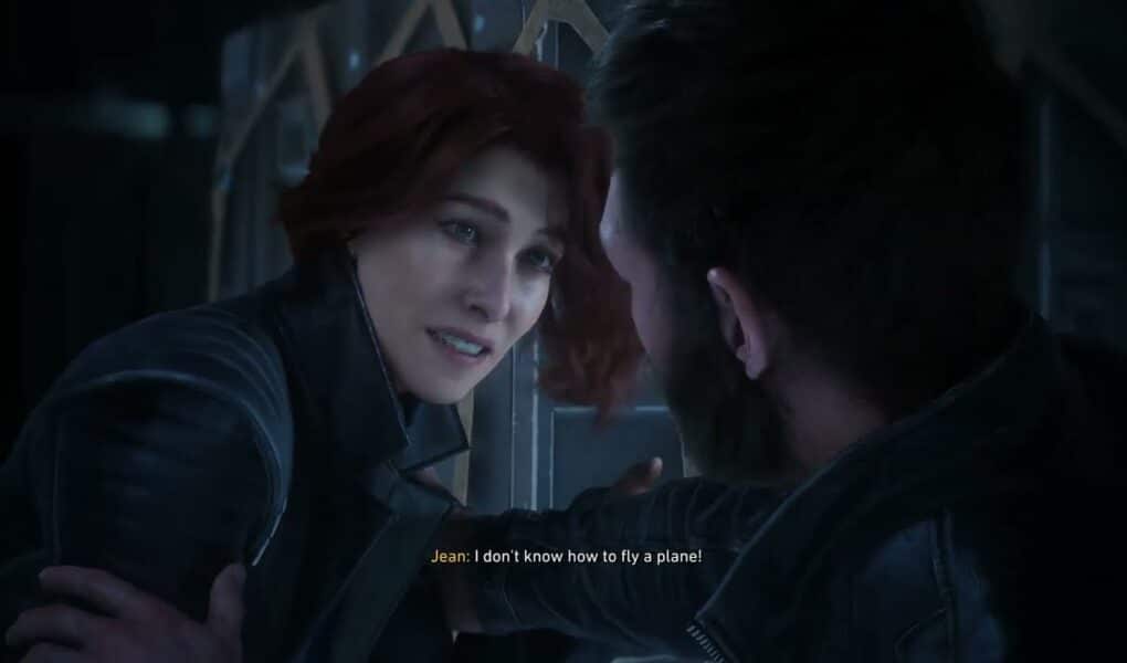 Marvel’s Wolverine – Jet Lag – Approaching Tokyo: Talk To Jean Grey “Not Wearing That” Cutscene
