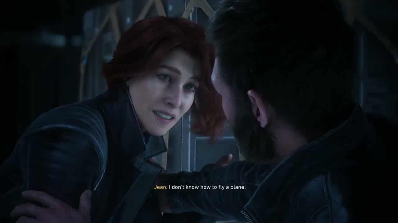 Marvel’s Wolverine – Jet Lag – Approaching Tokyo: Talk To Jean Grey “Not Wearing That” Cutscene