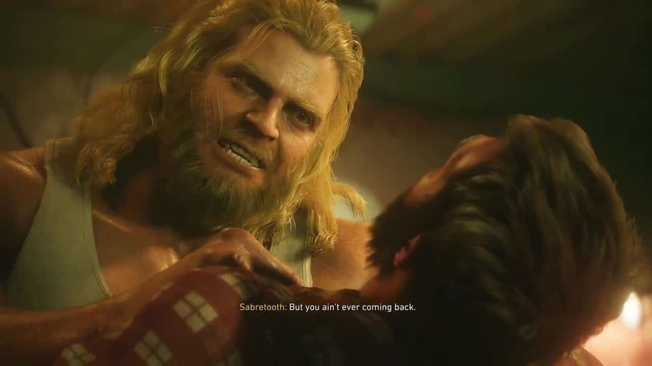 Marvel’s Wolverine – For Our Future: Talk To Victor: Arm Wrestle “You Don’t Even Want To Be Here”