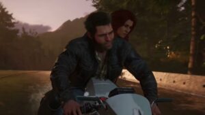 Marvel’s Wolverine – Hell Followed With Him: Logan and Jean Motorcycle Mount Haku Arrival Cutscene