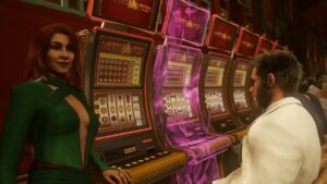 Marvel’s Wolverine – Roll The Dice: Look For a Distraction: Jean and Logan Play Slots “Jackpot!”