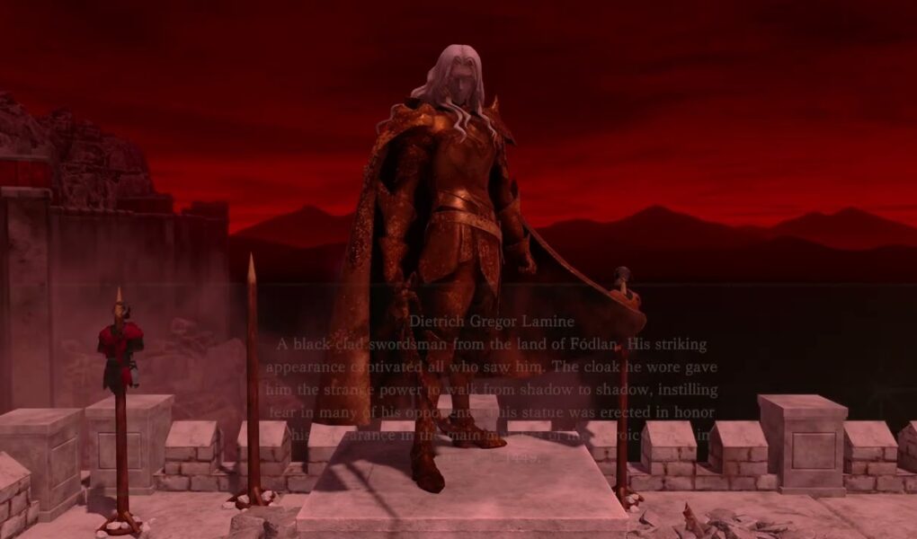 Fire Emblem: Fortune’s Weave – Prologue Chapter 2: Examine Cai, Dietrich, Theodora and Leda Statues