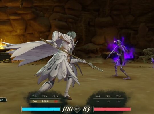 Fire Emblem: Fortune’s Weave – Prologue Chapter 2: Heretic’s Cave: Use Sandworm to Rest, Auto Battle