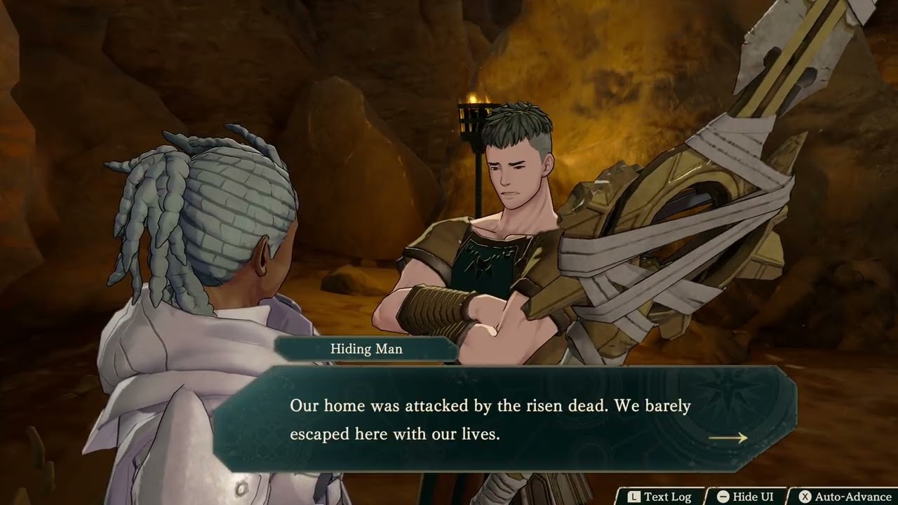 Fire Emblem: Fortune’s Weave – Prologue Chapter 2: Heretic’s Cave: Talk To Hiding Civilians