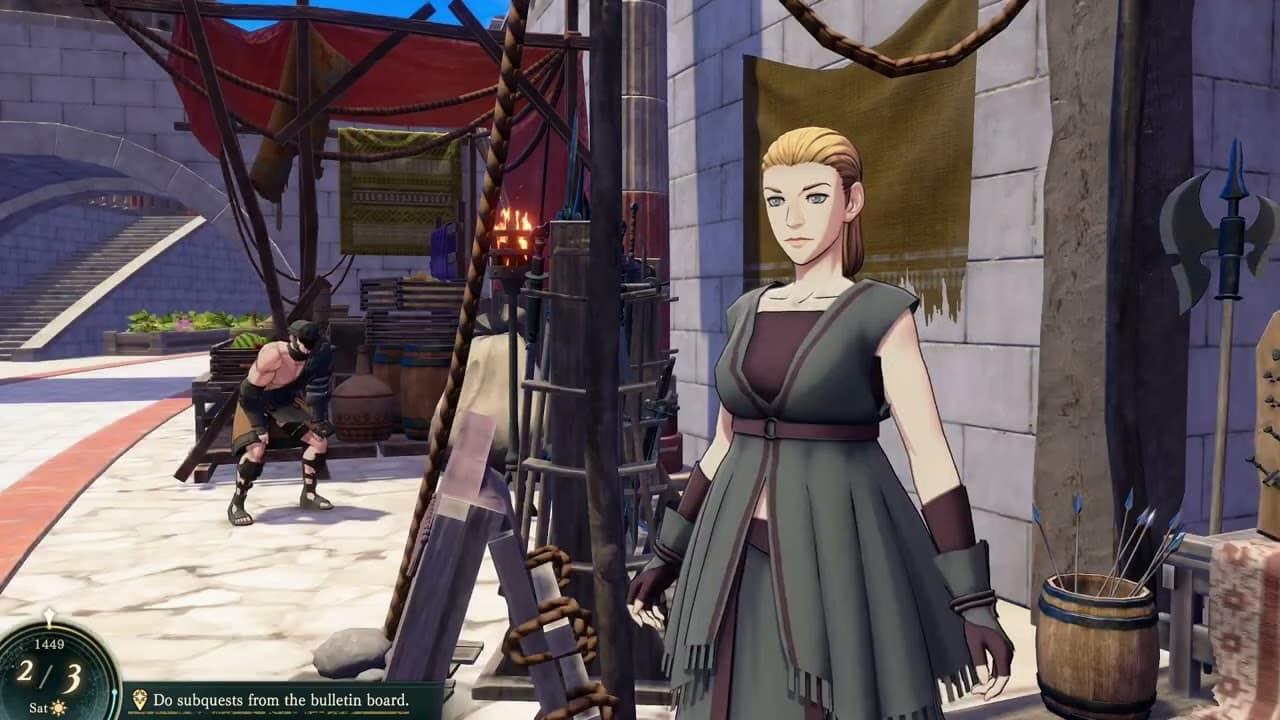 Fire Emblem: Fortune’s Weave – Part 1 Cai’s Path Chapter 2: Do Subquests: Visit Armory & Item Shop