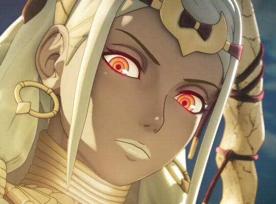 Fire Emblem: Fortune’s Weave – Part 1 Cai’s Path Chapter 3: Queen Theodora Punches Cai Cutscene
