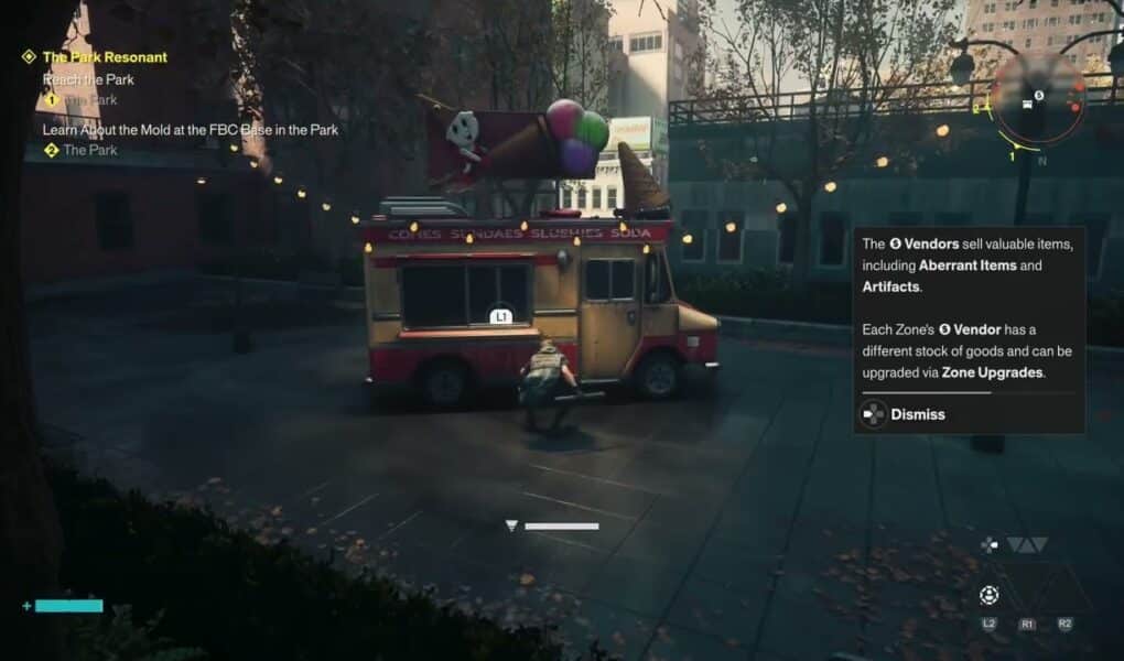Control Resonant – Central 3: Slay Hiss Riveter | Visit Ice Cream Truck Vender: Health Upgrade Point