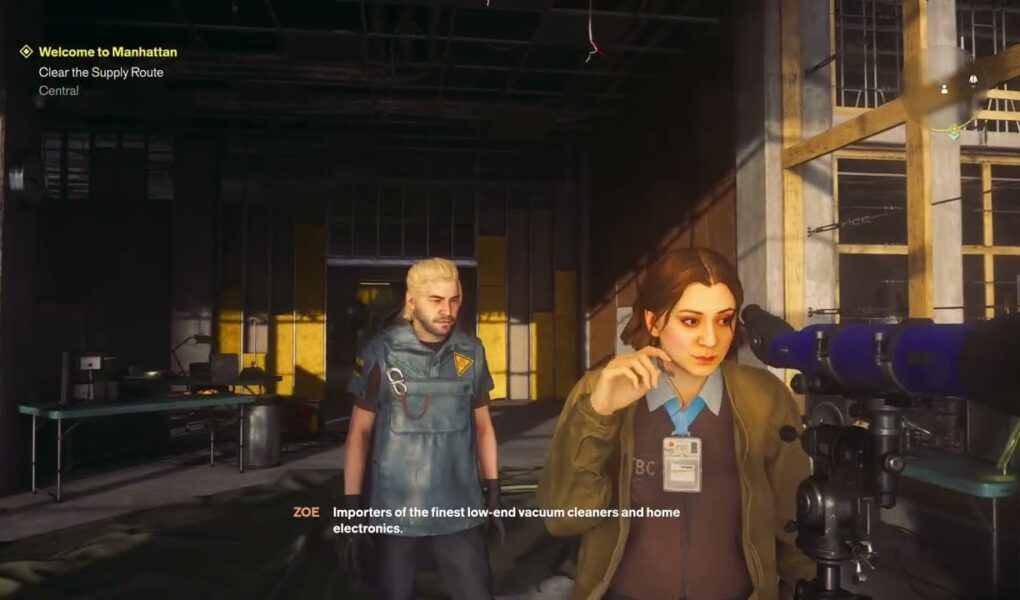Control Resonant – Welcome To Manhattan: Watchtower: Talk with Zoe To Acquire Extra Missions