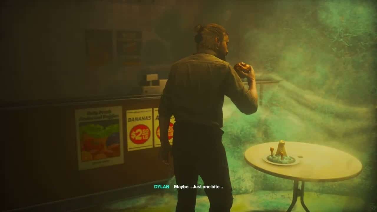 Control Resonant – The Park Resonant: Report Mold Blocked Entrance: Eat Cafe Mold Cutscene