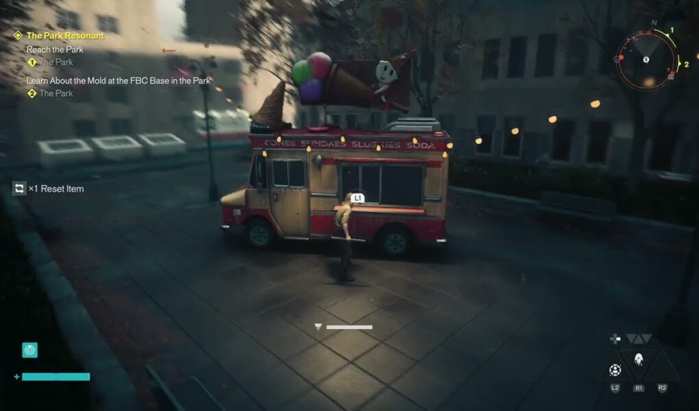 Control Resonant – Central: Ice Cream Truck Vender: Buy a Reset Item