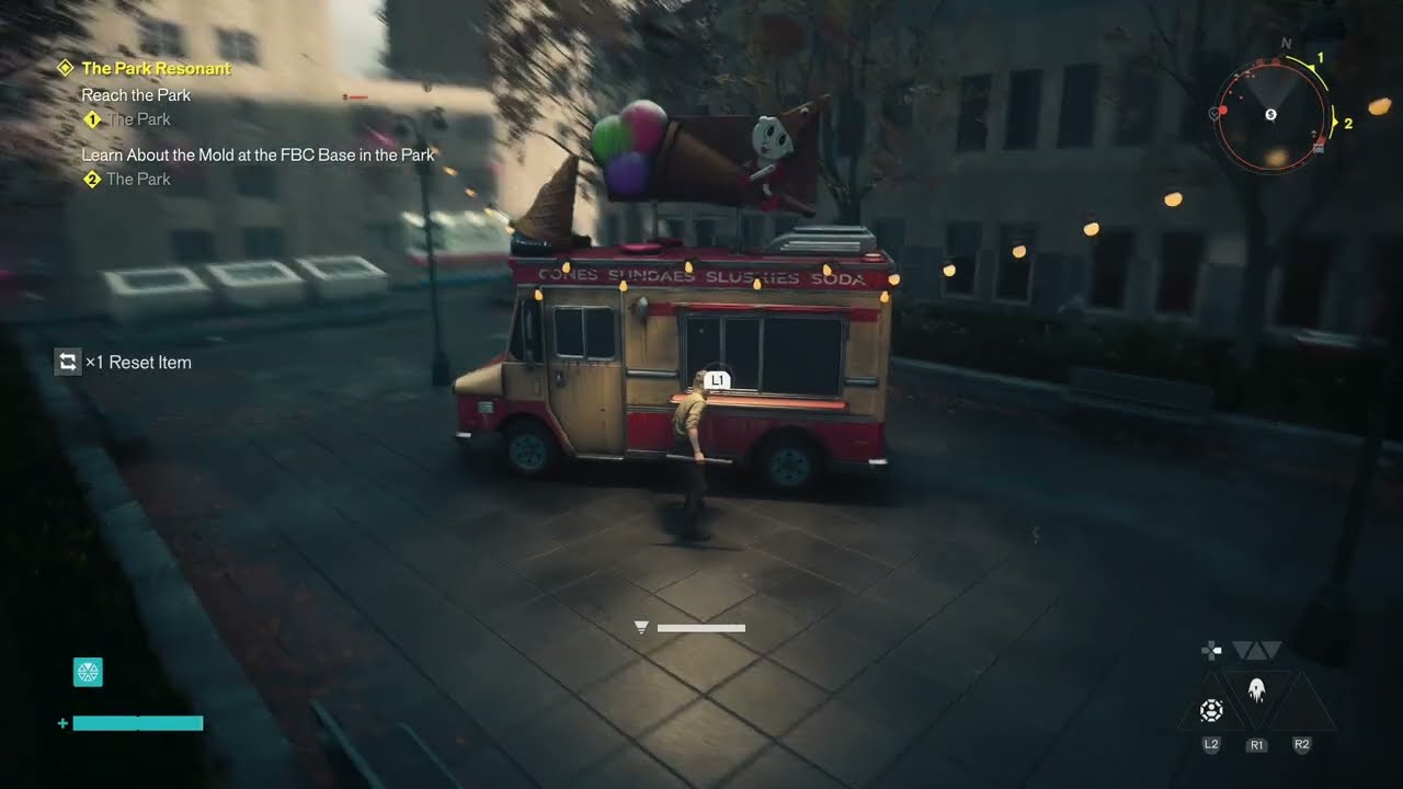 Control Resonant – Central: Ice Cream Truck Vender: Buy a Reset Item