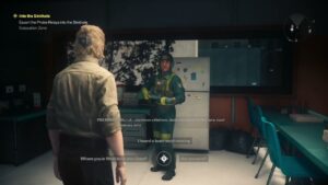 Control Resonant – Central: Talk with Matthews at Field Office “Did You Abandon Your Team?” Tell Zoe