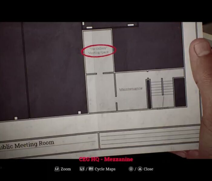 Silent Hill: Townfall – Part 5 Richard: Reach The Gallery Meeting Room: Projector Slides Location