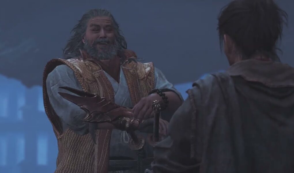 Onimusha: WoTS – The Ruckus at Rendaino: Takamura Explains “Key Sanctuaries” To Musashi Cutscene