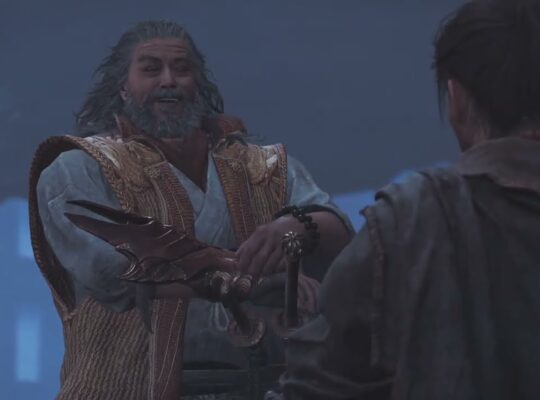 Onimusha: WoTS – The Ruckus at Rendaino: Takamura Explains “Key Sanctuaries” To Musashi Cutscene