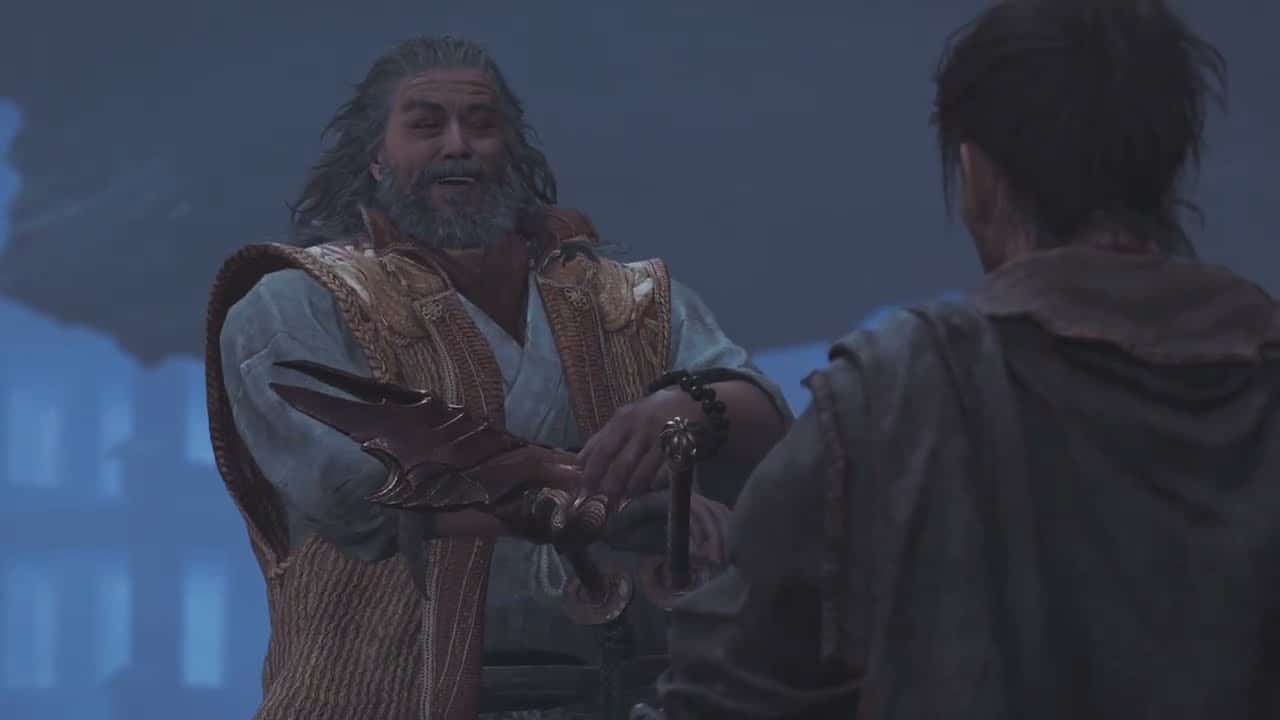 Onimusha: WoTS – The Ruckus at Rendaino: Takamura Explains “Key Sanctuaries” To Musashi Cutscene