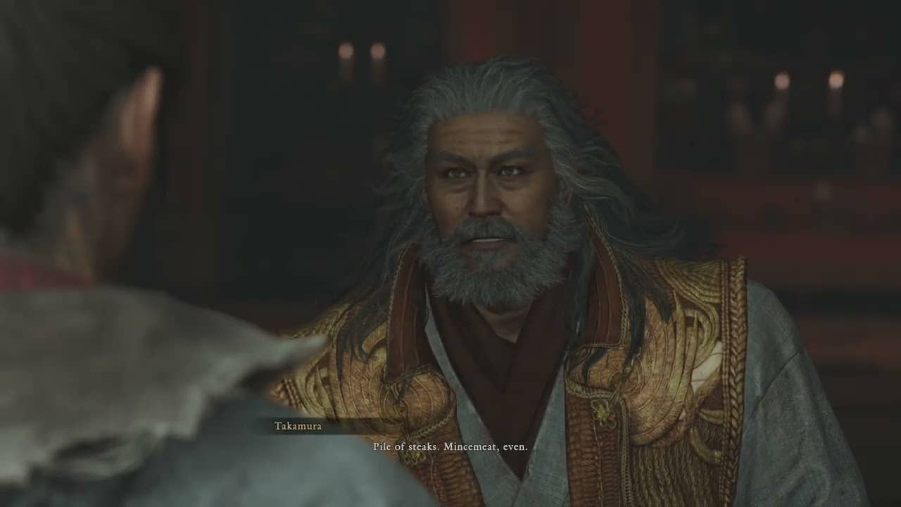 Onimusha: WoTS – The Ruckus at Rendaino: Speak with Takamura Cutscene “You Died Came Back To Life”