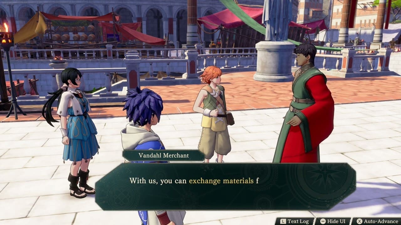 Fire Emblem: Fortune’s Weave – Part 1 Cai’s Path Chapter 4: Cai Meets Vandahl Trading Co Merchant