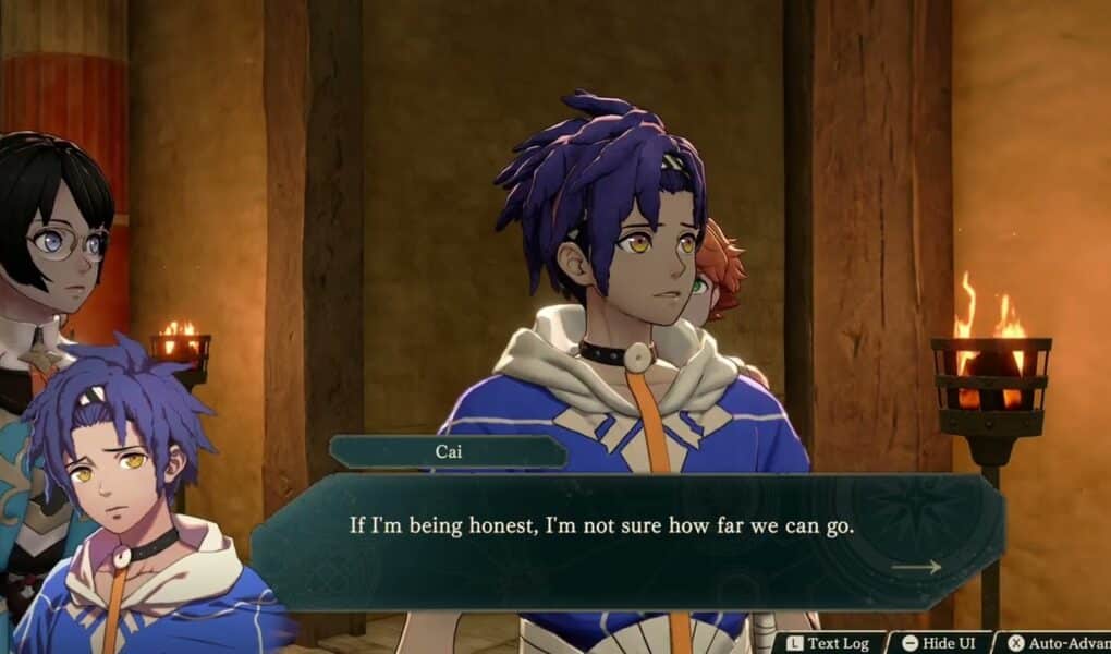 Fire Emblem: Fortune’s Weave – Part 1 Cai’s Path Chapter 4: Cai Talks To Castor While Incarcerated