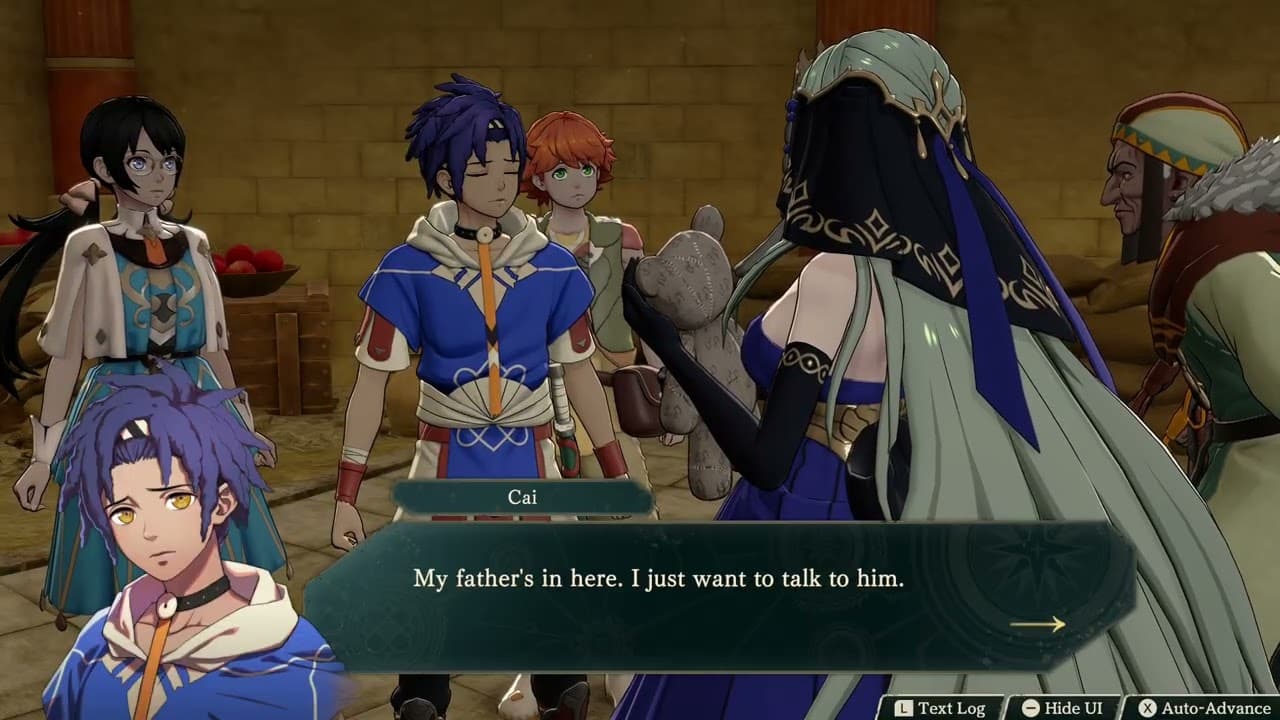 Fire Emblem: Fortune’s Weave – Part 1 Cai’s Path Chapter 4: Cai Meets Gabriel and Iliana Cutscene