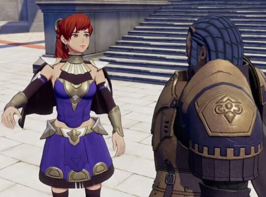 Fire Emblem: Fortune’s Weave – Part 1 Cai’s Path Chapter 3: Talk To Goliath “Ribeira Winds” Cutscene