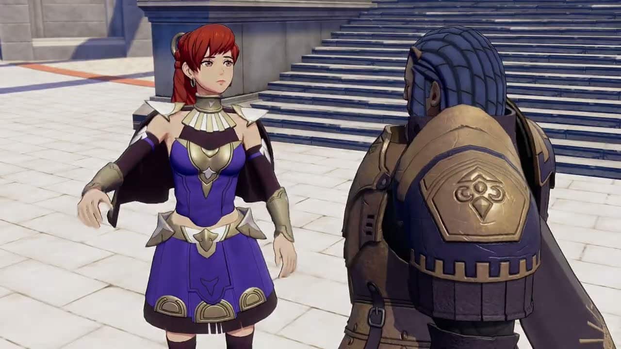 Fire Emblem: Fortune’s Weave – Part 1 Cai’s Path Chapter 3: Talk To Goliath “Ribeira Winds” Cutscene