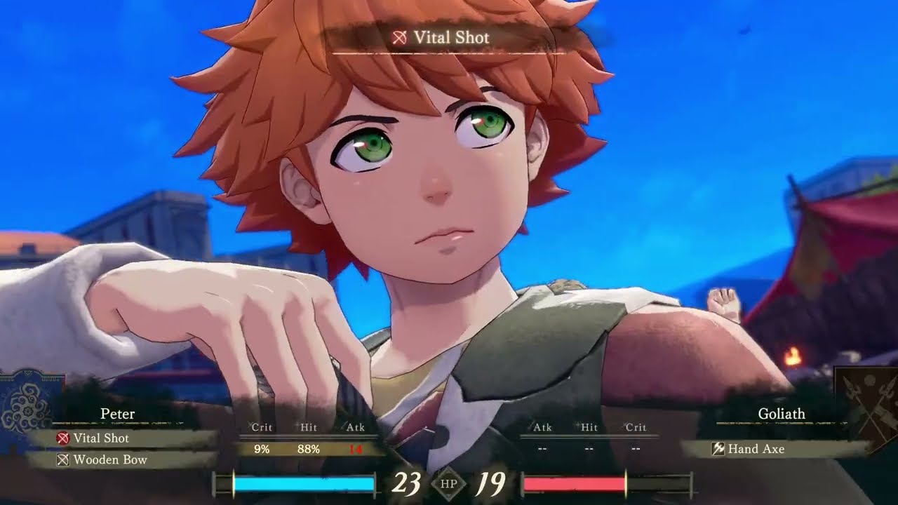 Fire Emblem: Fortune’s Weave – Part 1 Cai’s Path Chapter 3: Battle vs Goliath: Defeat Goliath