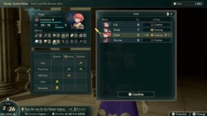 Fire Emblem: Fortune’s Weave – Part 1 Cai’s Path Chapter 3: Skip Ahead: Auto Activities Gameplay