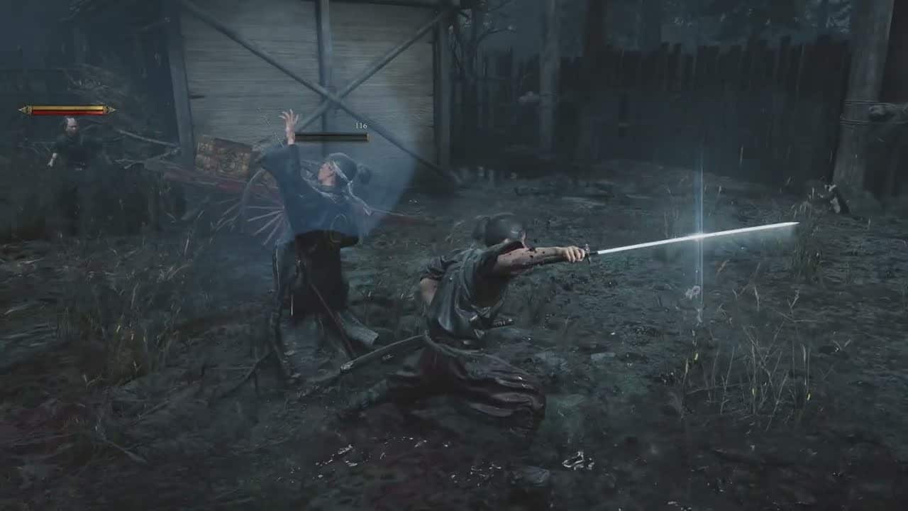 Onimusha: WoTS – Prologue: Defeat All Yoshioka: Switch Lock On Target | Use Objects Around You