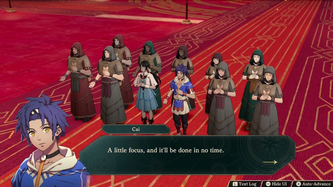 Fire Emblem: Fortune’s Weave – P 1 Cai’s Path Ch 5: Find Fellowship at The Temples: Temple Service
